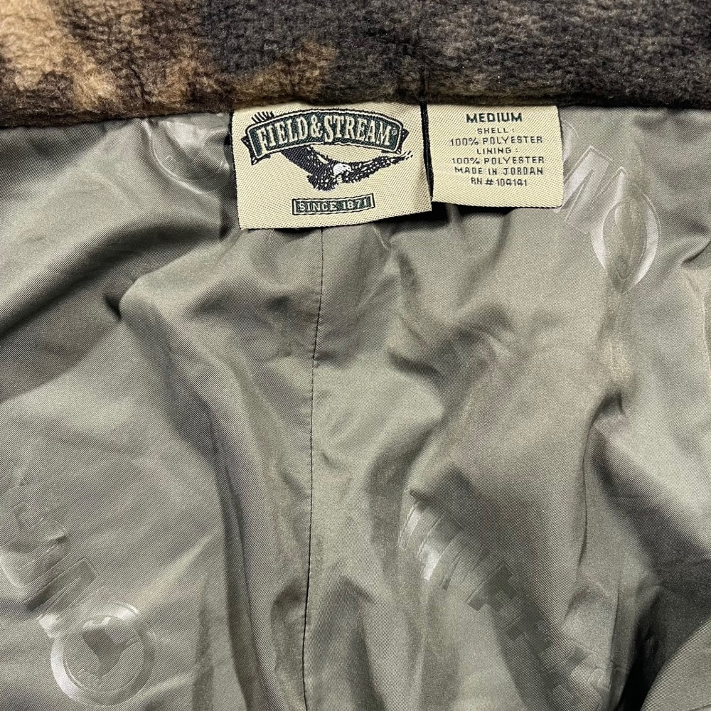 Field & Stream‎ Camouflage Fleece Cargo Pants Mens Size Medium Hunting Outdoor - Picture 4 of 14